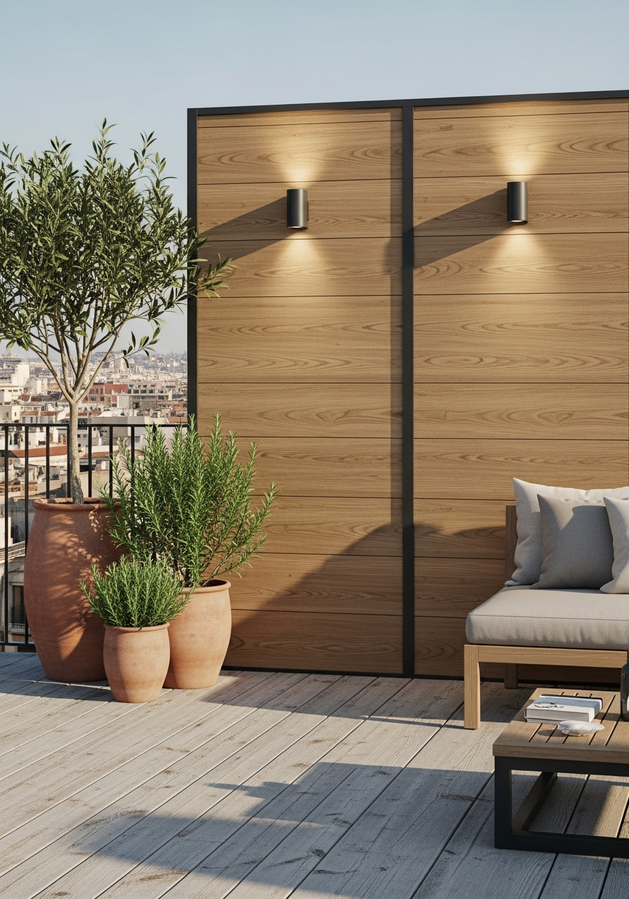 Panel Rangu en fachada exterior