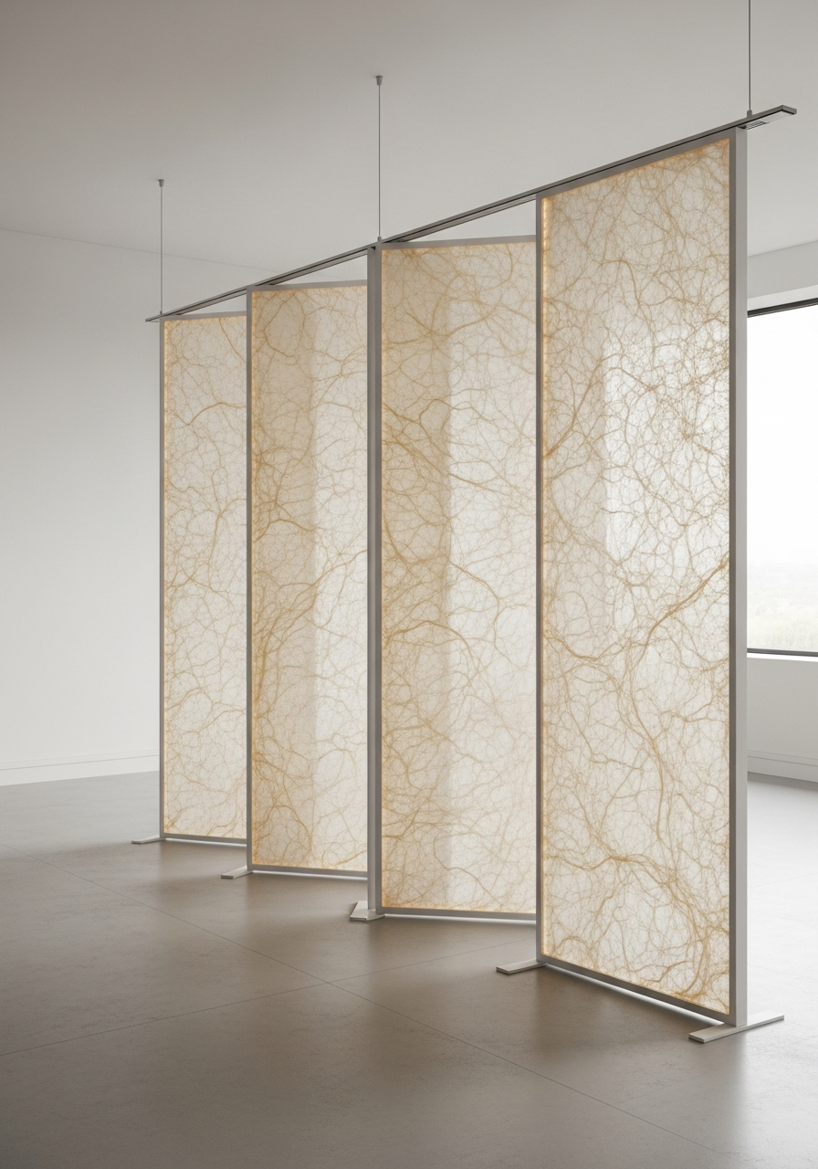 Separadores de ambiente con panel Rangu